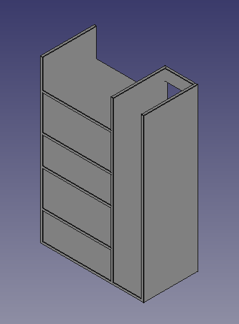 Mueble para taller organizador de desperdicios